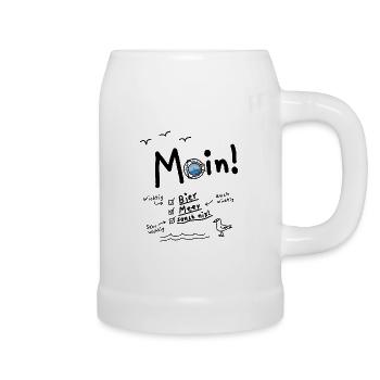 Moin Meer Bier Urlaub - Bierkrug - Weiß - Rechts