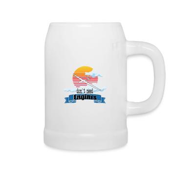Real Pilots Gliding Gift Gliding - Beer Mug - white - Right