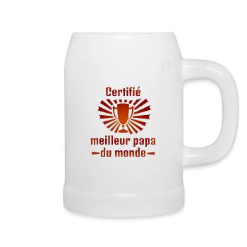 Meilleur Papa du monde - Chope en céramique - blanc - Droite