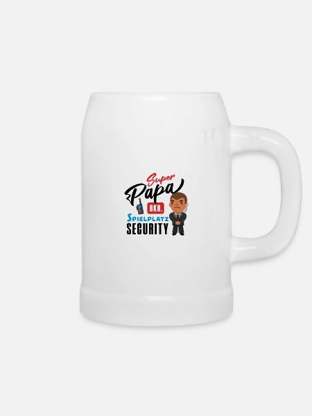 Super Papa - Bierkrug - Weiß