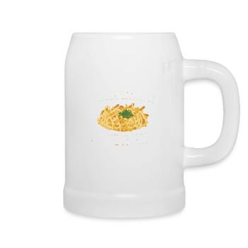 Schwäbische Geschenkideen für Schwaben | Spätzle - Bierkrug - Weiß - Rechts