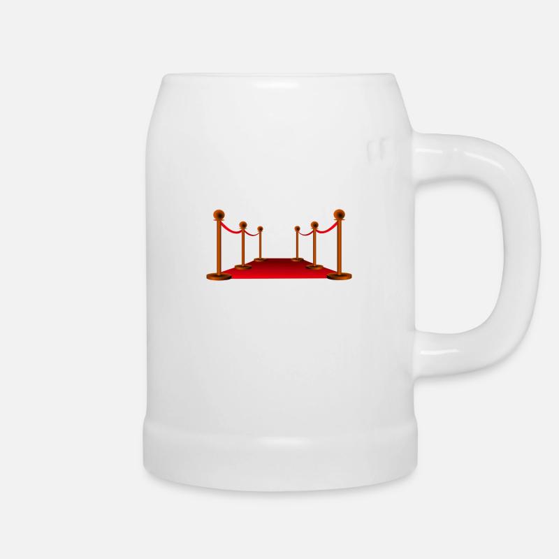 Red carpet - Beer Mug - white