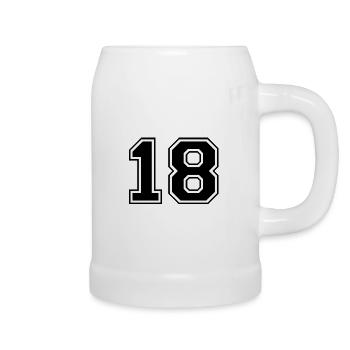 18th birthday - Beer Mug - white - Right