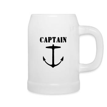 captain - Bierkrug - Weiß - Rechts