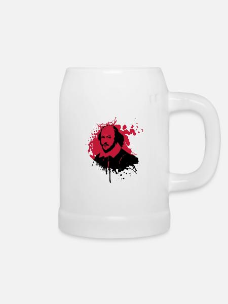 shakespeare-splat2 - Bierkrug - Weiß