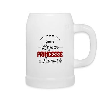 Princesse Juriste cadeau - Chope en céramique - blanc - Droite