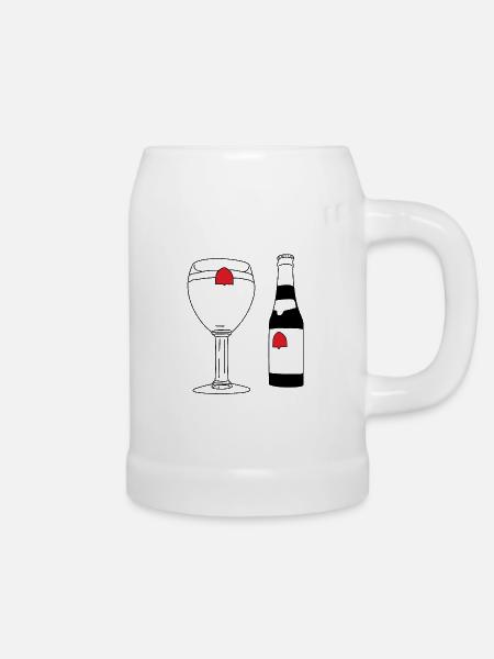 Belgian Beer - Bierkrug - Weiß