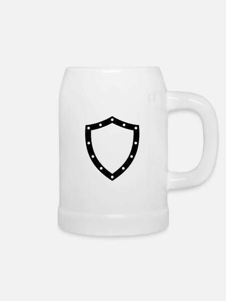 shield - Bierkrug - Weiß