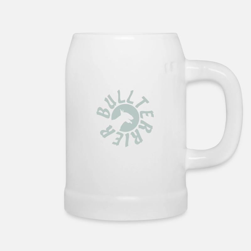 Bull Terrier Bull Terrier - Beer Mug - white