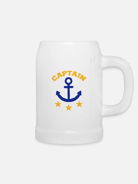 Captain - Bierkrug - Weiß
