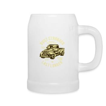 Vintage Pick-up Truck - Bierkrug - Weiß - Rechts