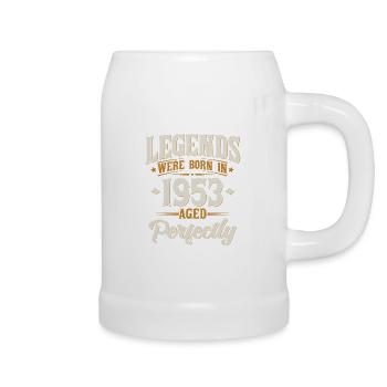 Millésime 1953 nés légendes anniversaire cadeau - Chope en céramique - blanc - Droite