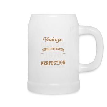 Née en 1976 naissance rétro anniversaire cadeau - Chope en céramique - blanc - Droite