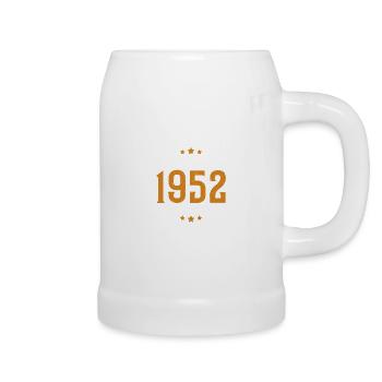 1952 Man Myth Legend Birthday Gift - Beer Mug - white - Right