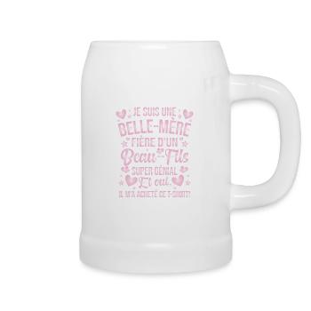 Belle Maman Fière Beau Fils Belle Mère Cadeau - Chope en céramique - blanc - Droite