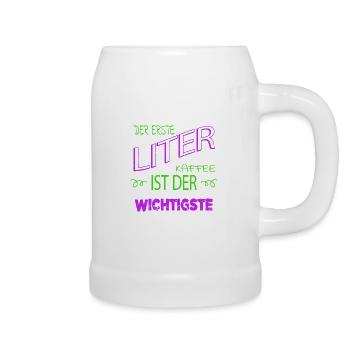 bday tasse verschlafen geburtstagsgeschenkidee - Bierkrug - Weiß - Rechts