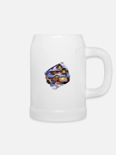 Heiligabend - Bierkrug - Weiß