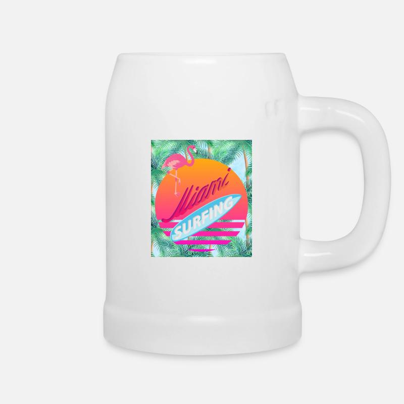 Miami, Florida USA - Bierkrug - Weiß