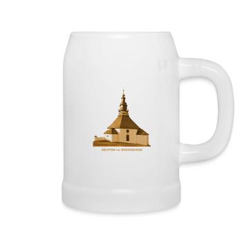Seiffen Round Church Erzgebirge Toy Place Saxony - Beer Mug - white - Right