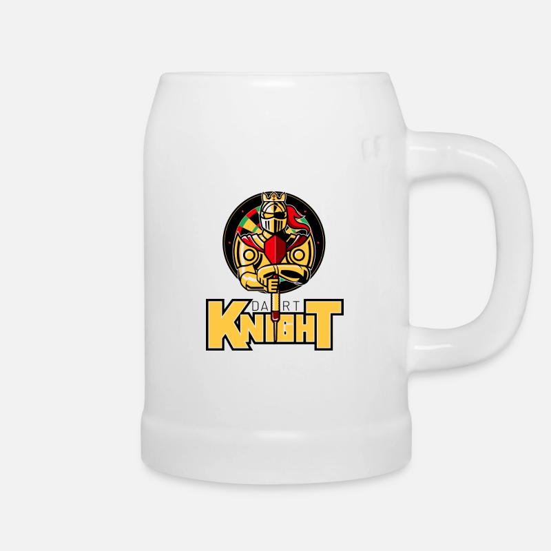 the dart Knight - Beer Mug - white