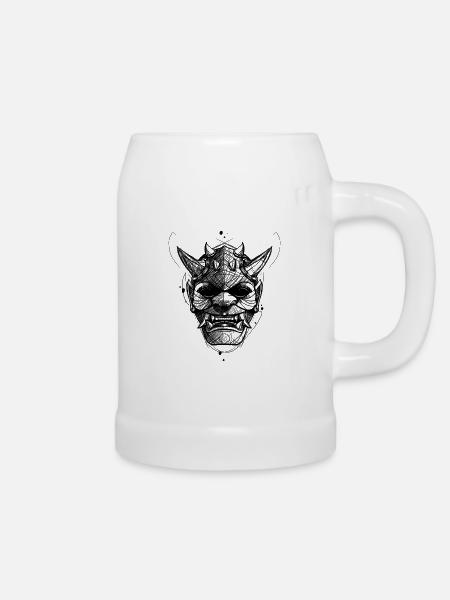 Maskerade - Bierkrug - Weiß