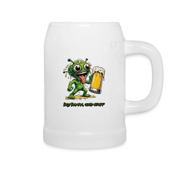 Alien's Favorite Brew - Beer Mug - white - Right