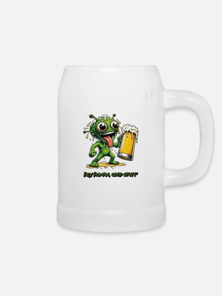 Alien`s Favorite Brew - Bierkrug - Weiß