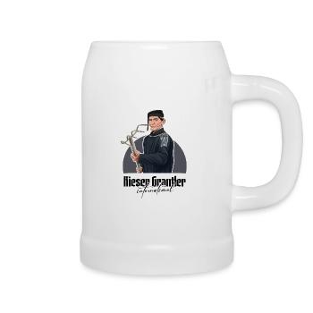Rieser Grantler // Illustration - Bierkrug - Weiß - Rechts