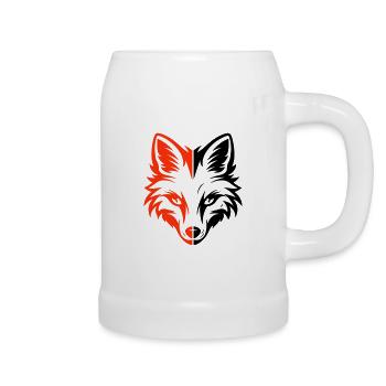 Fox Head - Beer Mug - white - Right