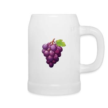 Grapes Blue Vine - Beer Mug - white - Right