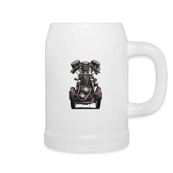 Mécanicien de véhicules à moteur Vintage - Chope en céramique - blanc - Droite