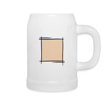 Decorative frame. Banners / picture frames. - Beer Mug - white - Right