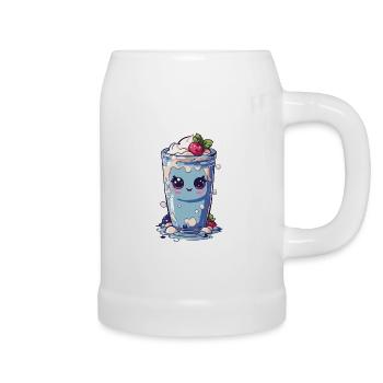 Myrtilles Mignon Milkshake Doux Amusant - Chope en céramique - blanc - Droite
