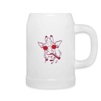 Mr. Giraffe - Beer Mug - white - Right