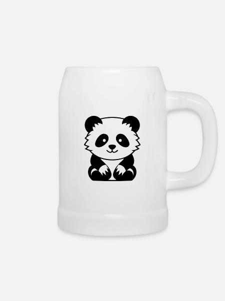 Kleiner Panda - Bierkrug - Weiß