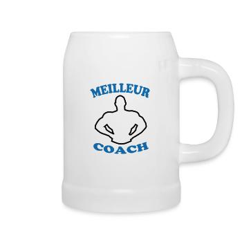BESTER TRAINER 88 - Bierkrug - Weiß - Rechts