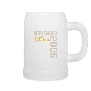 September 2005 - 19-jähriges Jubiläum September 2005 - Bierkrug - Weiß - Rechts