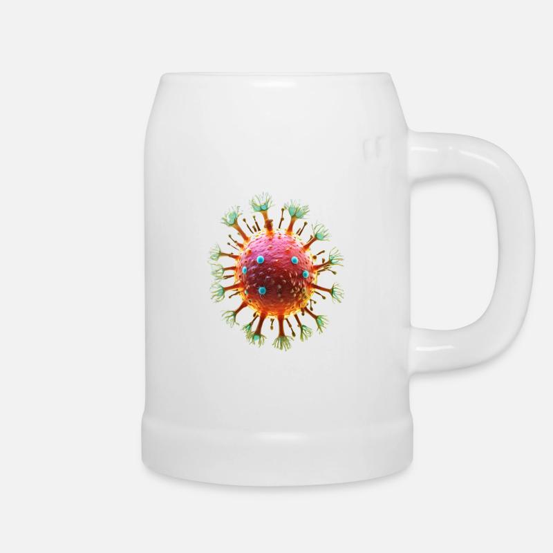 Virus - Bierkrug - Weiß