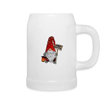 Pro Wichtel – Weihnachtsgnom - Bierkrug - Weiß - Rechts