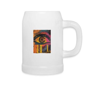 Pop Art Eye Graffiti - Beer Mug - white - Right