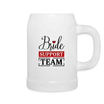 Braut Support Team - Bierkrug - Weiß - Rechts