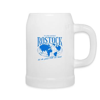 Rostock Heimat Fußball Geschenk - Bierkrug - Weiß - Rechts