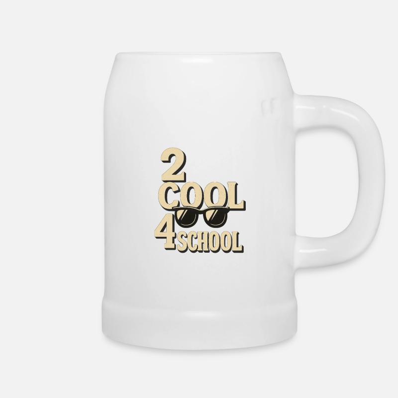 2 cool 4 Schule - Bierkrug - Weiß