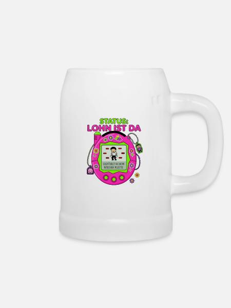 Status Lohn Ist Da - Bierkrug - Weiß