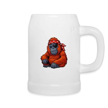 orang-utan-pirat - Bierkrug - Weiß - Rechts