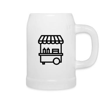 Street Food Cart - Beer Mug - white - Right