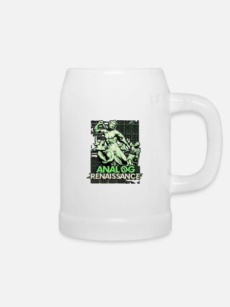 Analog Renaissance - Bierkrug - Weiß