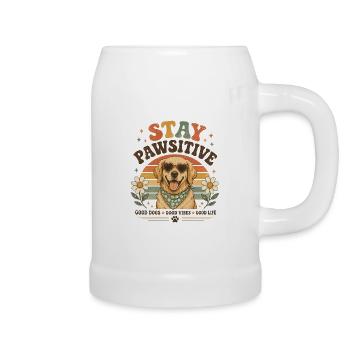 Good Dogs Good Life - Bierkrug - Weiß - Rechts