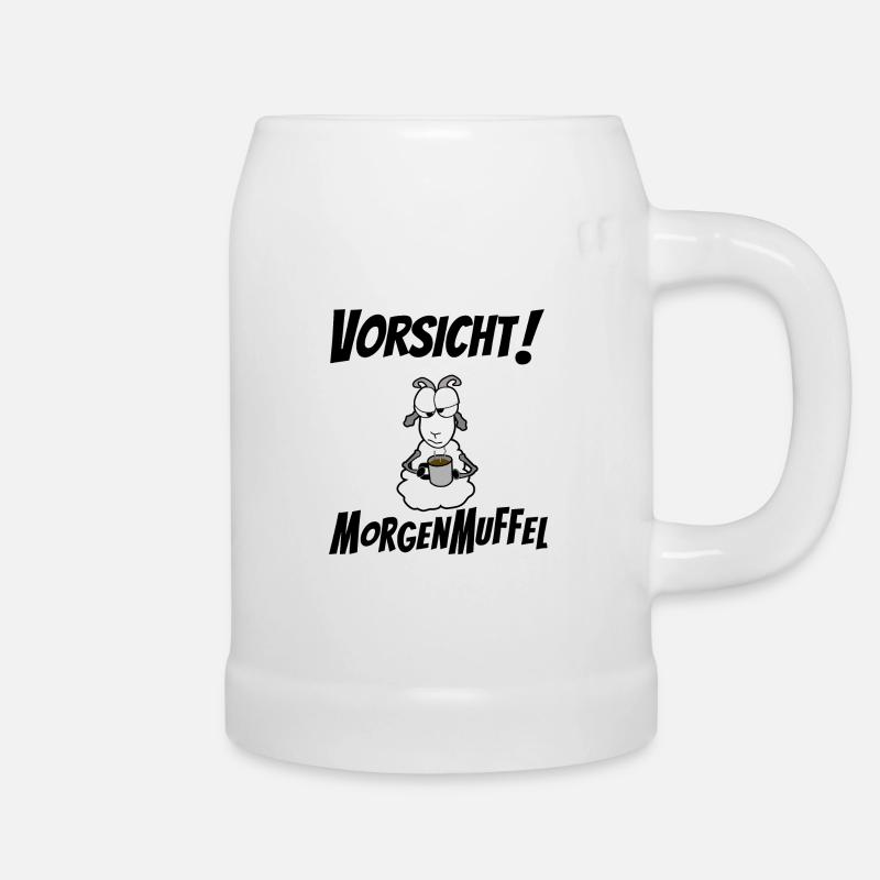 Morgenmuffel - Bierkrug - Weiß
