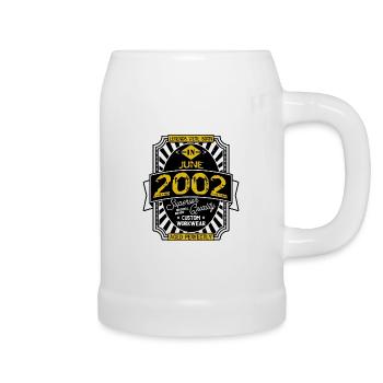 2002 JUNE - Beer Mug - white - Right
